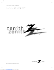 Zenith Z17LZ5R Operating Manual