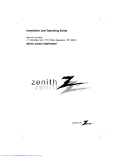 Zenith FFH-185A Installation And Operating Manual