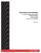 Paradyne 4000 Command Line Interface Manual