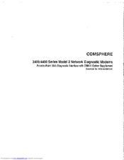 Paradyne Comsphere 3400 Series User Manual