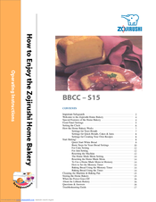 Zojirushi BBCC-S15 Operating Instructions Manual