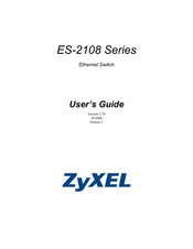ZyXEL Communications ES-2108-G User Manual