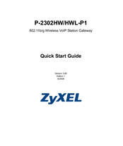 ZyXEL Communications P-2302HW-P1 Series Quick Start Manual