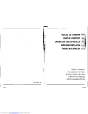SMEG W193AEB1 Instructions For Use Manual