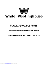 White-Westinghouse WD238A Manual