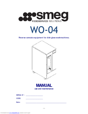 SMEG WO-04 Manual Use And Maintenance