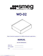 SMEG WO-02 Manual Use And Maintenance
