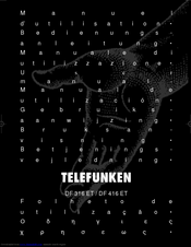 Telefunken DF 416 ET User Manual