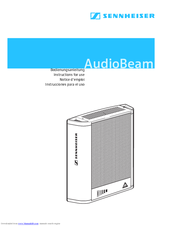 SENNHEISER Audiobeam Instructions For Use Manual