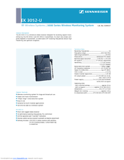 SENNHEISER EK 3052-U Product Sheet