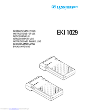 SENNHEISER EKI 1029 PLL-16 Instructions For Use Manual
