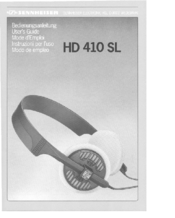 SENNHEISER HD 410 SL Manual