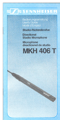 SENNHEISER MKH 406 T 3 MKH 406 TU 3 Manual