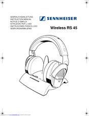 SENNHEISER RS 45 Instruction Manual