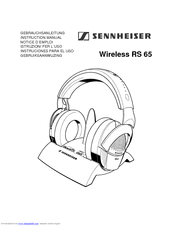 SENNHEISER RS 65 Instruction Manual