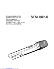 SENNHEISER SKM 1072-U Instructions For Use Manual