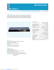 SENNHEISER SR 3054 Product Sheet