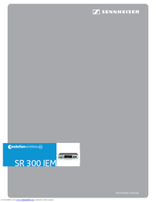 SENNHEISER SR 300 IEM G3 - 01-09 Instruction Manual