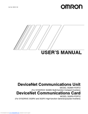 OMRON 3G3MV-PDRT2 User Manual