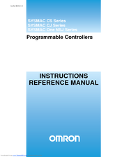 OMRON SYSMAC CJ1*-CPU Series Reference Manual