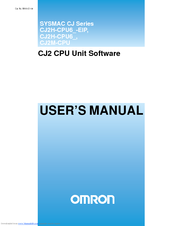 OMRON CJ2 CPU - REV 10-2010 User Manual