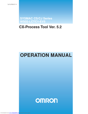 OMRON CX-PROCESS TOOL V5.2 - REV 10-2010 Operation Manual