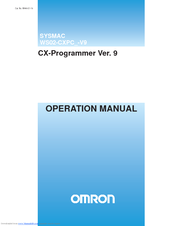 OMRON CX-PROGRAMMER V9 - REV 12-2009 Operation Manual