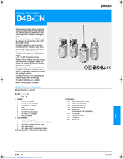 OMRON D4B-2A11N Datasheet