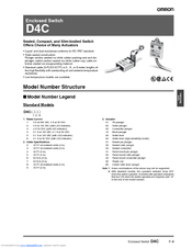OMRON D4C - Datasheet