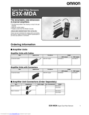 OMRON E3X-MDA6 Datasheet