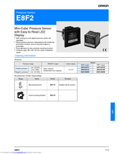 OMRON E8F2-A01B Datasheet