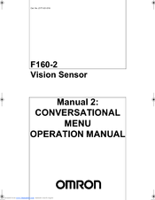 OMRON F160-2 -  2 Operation Manual