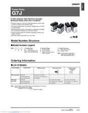 OMRON G7J-2A2B-B Datasheet