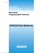 OMRON NSH5-SQG10B-V2 - 10-2010 Operation Manual