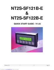 OMRON NT2S-SF121B-E - Quick Start Manual