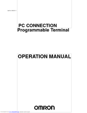 OMRON NT620-ZS3AT-EMV1 Operation Manual