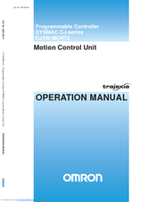 OMRON SYSMAC CJ1W-MCH72 Operation Manual