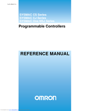 OMRON SYSMAC CS Series Reference Manual