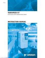 OMRON CIMR-G7C4185 Instruction Manual