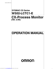 OMRON WS02-LCTC1-E - V2.60 REV 12-2003 Manual