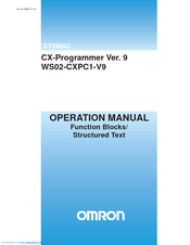 OMRON SYSMAC CX-Programmer 9 Operation Manual