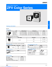 OMRON ZFV-SC10 Series Datasheet