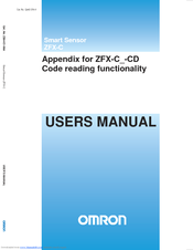 OMRON ZFX-C-CD User Manual