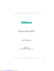 ASROCK 4CORE1333-FULLHD - V1.1 User Manual
