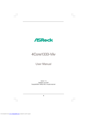ASROCK 4CORE1333-VIIV - V1.0 User Manual
