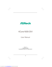 ASROCK 4Core1600-DVI User Manual