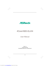 ASROCK 4CORE1600-GLAN - V1.0 User Manual