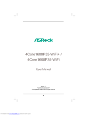 ASROCK 4CORE1600P35-WIFI - V1.0 User Manual