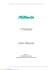 ASROCK 775i45GV User Manual