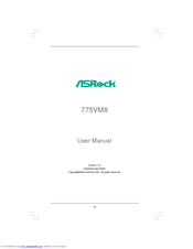 ASROCK 775VM8 User Manual